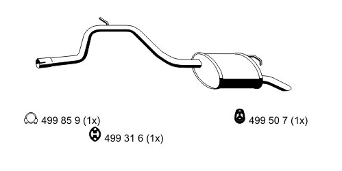 Rear Muffler (343015)
