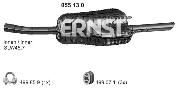 Rear Muffler (055130)