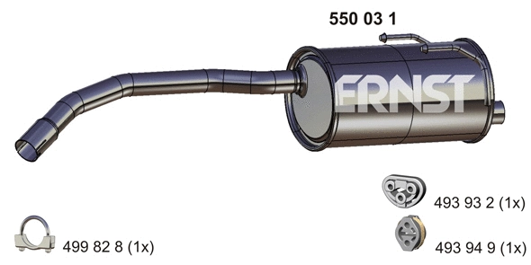 Rear Muffler (550031)