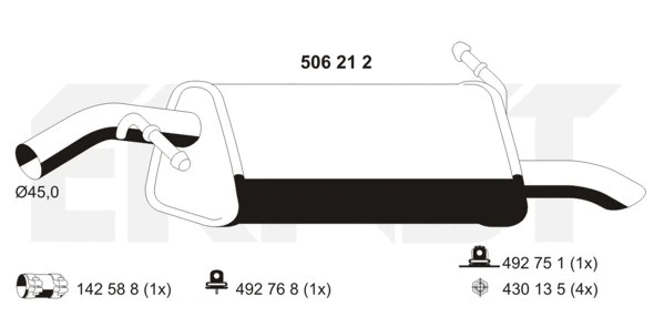 Rear Muffler (506212)