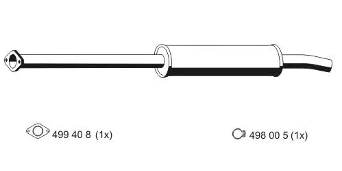 Front Muffler (670128)