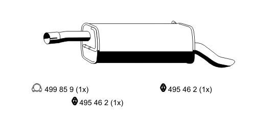 Rear Muffler (313254)