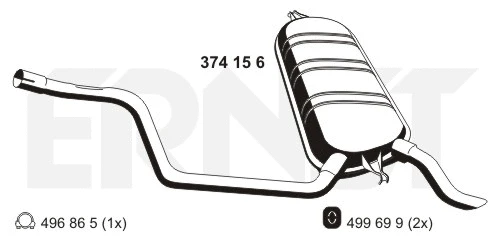 Rear Muffler (374156)
