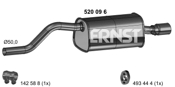 Rear Muffler (520096)
