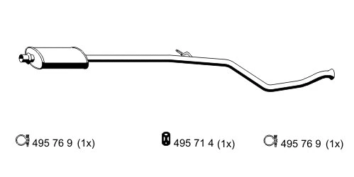 Centre Muffler (505031)