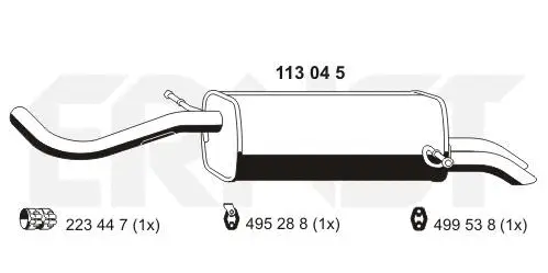 Rear Muffler (113045)