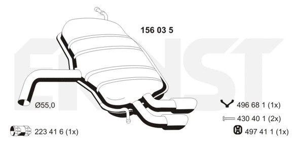 Rear Muffler (156035)