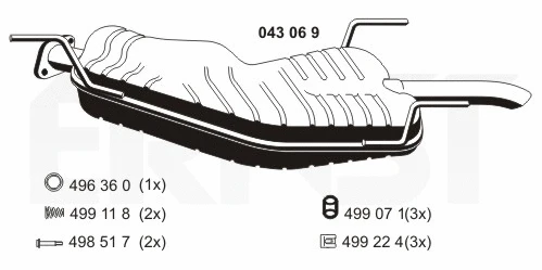 Rear Muffler (043069)