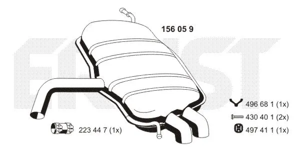 Rear Muffler (156059)