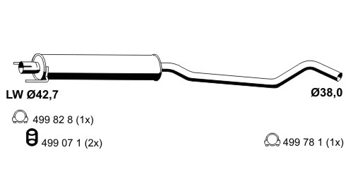 Centre Muffler (012201)
