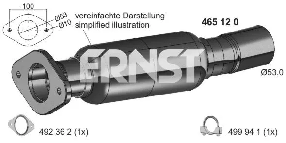 Exhaust Pipe (465120)