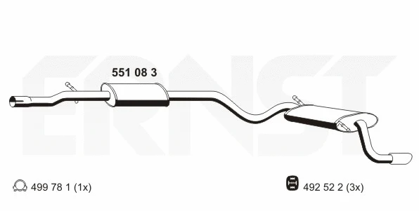 Rear Muffler (551083)