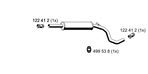 Centre Muffler (112260)