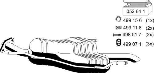 Rear Muffler (052160)