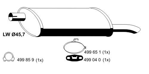 Rear Muffler (042178)