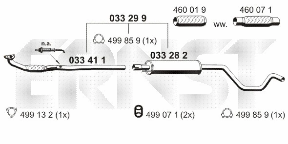 Centre Muffler (033299)