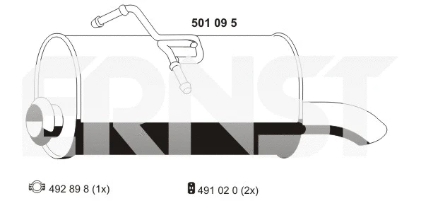 Rear Muffler (501095)