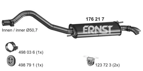 Rear Muffler (176217)
