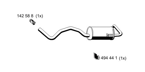 Rear Muffler (530125)