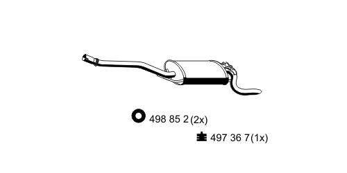 Rear Muffler (353106)