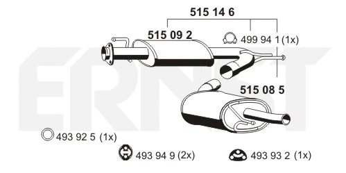 Rear Muffler (515146)