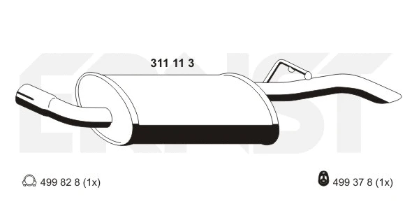 Rear Muffler (311113)