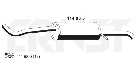 Rear Muffler (114035)