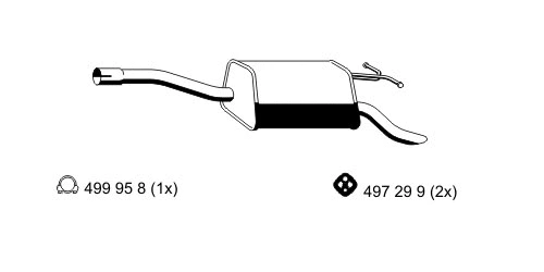 Rear Muffler (362245)