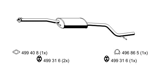 Centre Muffler (343213)