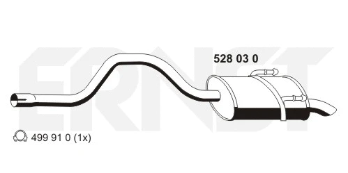 Rear Muffler (528030)