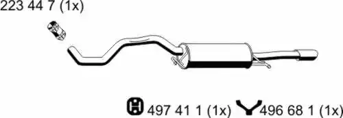 Rear Muffler (243032)