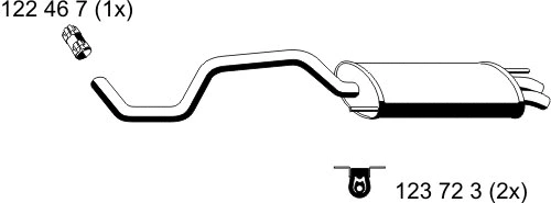 Rear Muffler (131056)