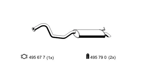 Rear Muffler (525015)