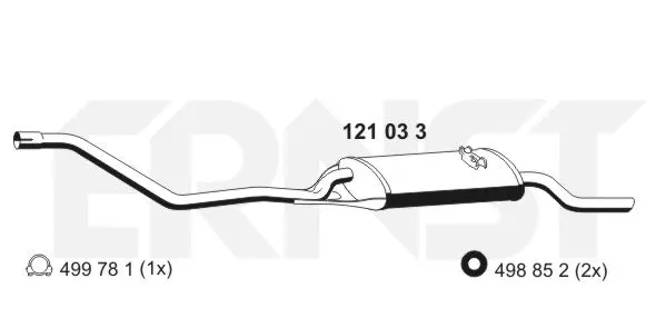 Rear Muffler (121033)