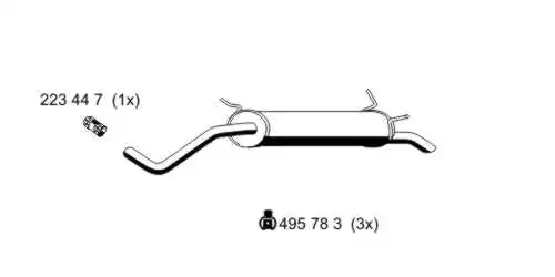 Rear Muffler (530002)