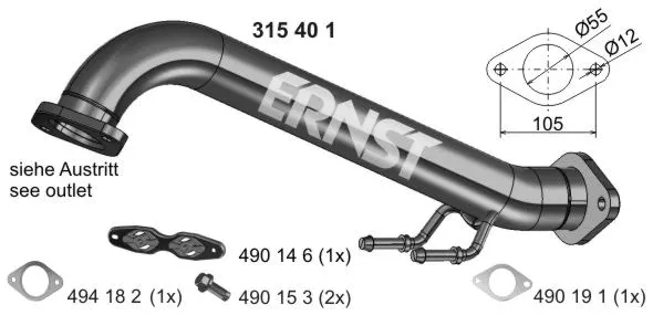 Exhaust Pipe (315401)