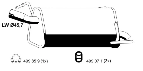 Rear Muffler (033237)