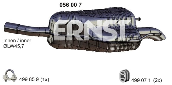 Rear Muffler (056007)