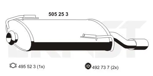 Rear Muffler (505253)
