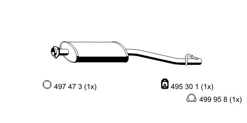 Centre Muffler (352291)