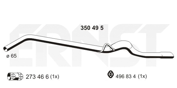 Exhaust Pipe (350495)