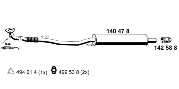 Front Muffler (140478)