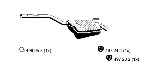 Rear Muffler (351140)