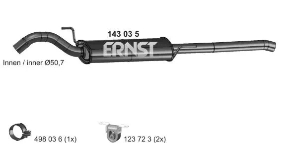 Rear Muffler (143035)