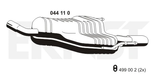 Rear Muffler (044110)