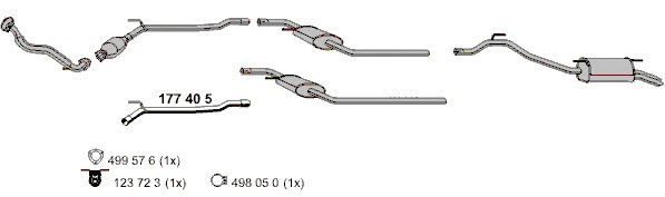 Repair Pipe, catalytic converter