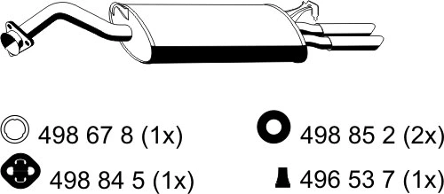 Rear Muffler (204156)