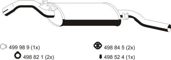 Rear Muffler (122207)