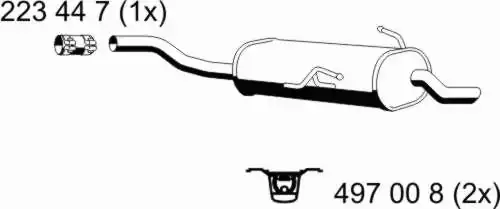 Rear Muffler (283045)