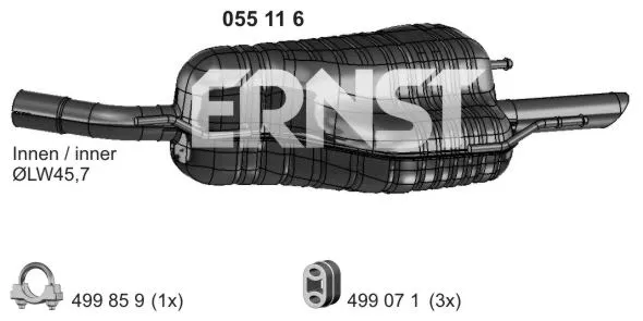 Rear Muffler (055116)